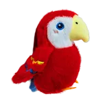 LLAVERO GUACAMAYA 12cm - ROJO