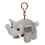LLAVERO ELEFANTE 16cm - GRIS