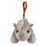 LLAVERO RINOCERONTE 14cm - GRIS